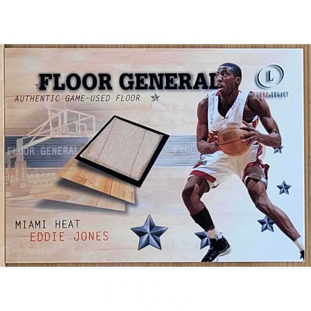 2000-01‎ FLEER LEGACY EDDIE JONES FLOOR GENERALS GAME USED FLOOR MIAMI HEAT